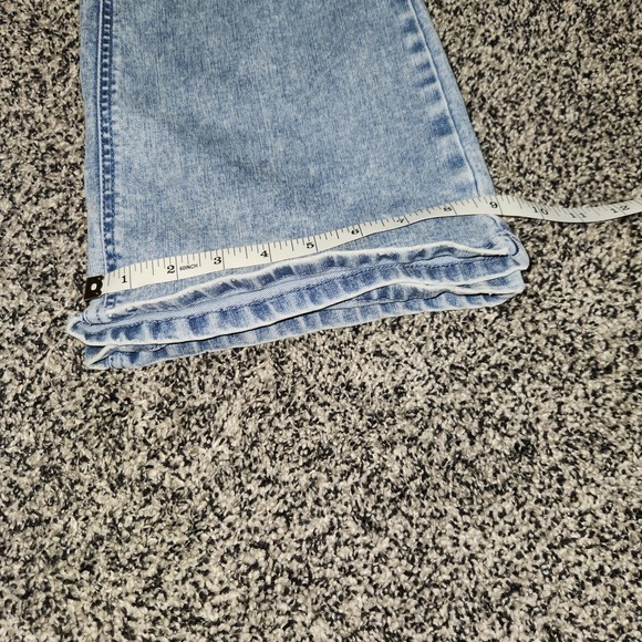 Democracy Ab Solution Lightwash Faded Bootcut Flare Jeans Women's Sz 12 Stretch - Picture 4 of 8